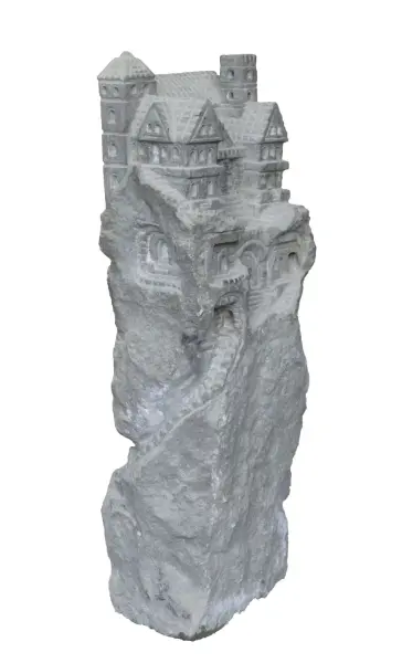 Product image 3 of the product “Castle on the rock as sample, 100cm Height, Natural stone, Riverstone ”